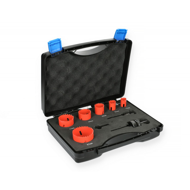 COFFRET DE 6 TRÉPANS HSS BI-MÉTAL POUR PLOMBIERS HANGER