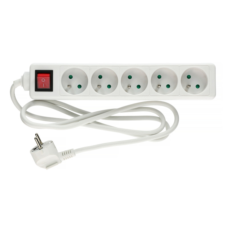 BLOC MULTIPRISES HANGER AVEC INTERRUPTEUR INTÉGRÉ