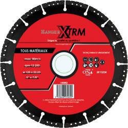 DISQUE À TRONÇONNER DIAMANTÉ HANGER X-TRM MULTI-MATÉRIAUX D 125 MM - 150082