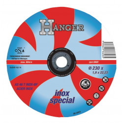DISQUE DE DÉCOUPE INOX HANGER 1,6 MM X 22,2 MM AS46 - 15000 TOURS/MIN
