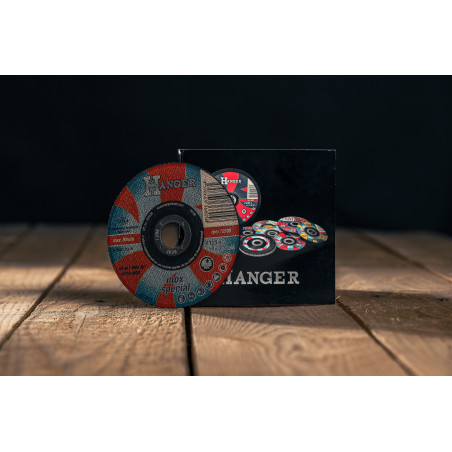 LOT DE 5 DISQUES À TRONÇONNER POUR INOX 125 X 1,6 X 22,2 MM AS46 HANGER