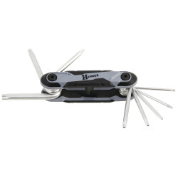 ENSEMBLE DE 8 CLÉS MÂLES ÉTOILE PERCÉE AVEC MONTURE HANGER - 250114