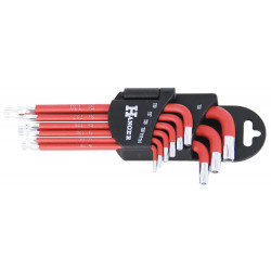 ENSEMBLE DE 9 CLÉS MÂLES ÉTOILE PERCÉE AVEC EMBOUT MAGNÉTIQUE