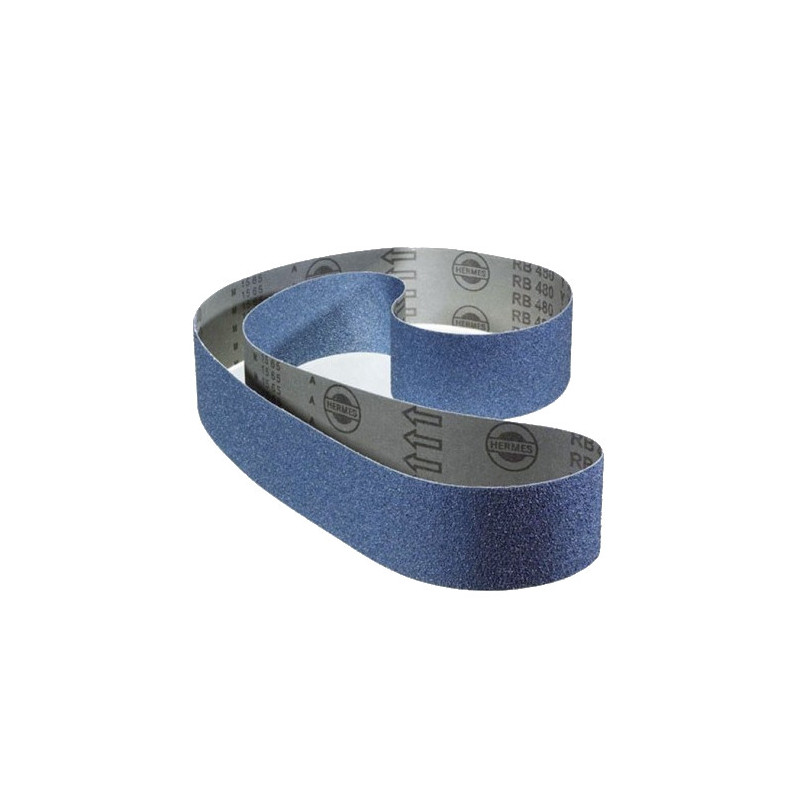 BANDE ABRASIVE EN TOILE SYNTHÉTIQUE À L'OXYDE DE ZIRCONIUM HERMES 9X533 MM - BOÎTE DE 50 UNITÉS