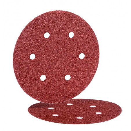 DISQUE ABRASIF VELCRO 150 MM 6 TROUS BW115