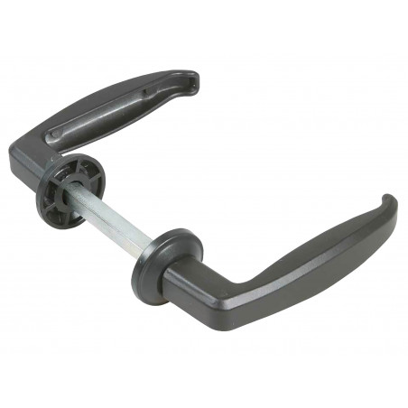 BÉQUILLE DOUBLE IBFM POUR PORTES MÉTALLIQUES, CARRÉ 7 MM, MODÈLE 535/7