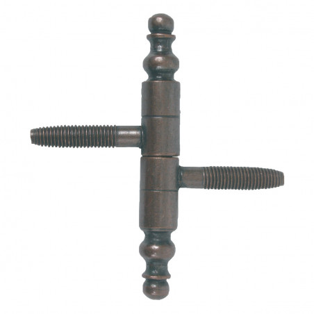 FICHE À VISSER JARDINIER MASSARD 93X13 MM ACIER BRONZE, STYLE CLASSIQUE