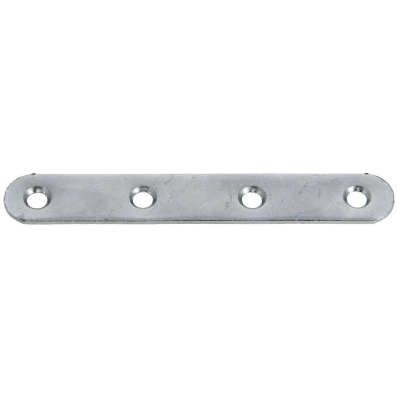 PATTE D'ASSEMBLAGE ACIER ZINGUÉ JARDINIER MASSARD J50395 - BOUTS RONDS