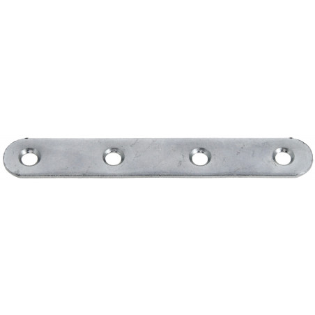 PATTE D'ASSEMBLAGE ACIER ZINGUÉ JARDINIER MASSARD J50395 - BOUTS RONDS