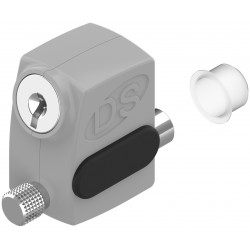 ARRÊT DE VANTAIL RÉVERSIBLE S'HESTIA LA CROISÉE DS AVEC PÊNE INOX ET CLÉ, MANUEL OU SEMI-AUTOMATIQUE