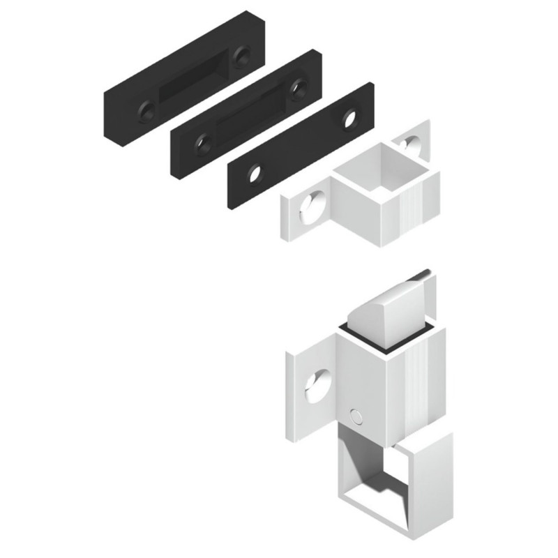 LOQUETEAU À GÂCHE DS POUR CHÂSSIS ALUMINIUM - MODÈLE DS6402-0