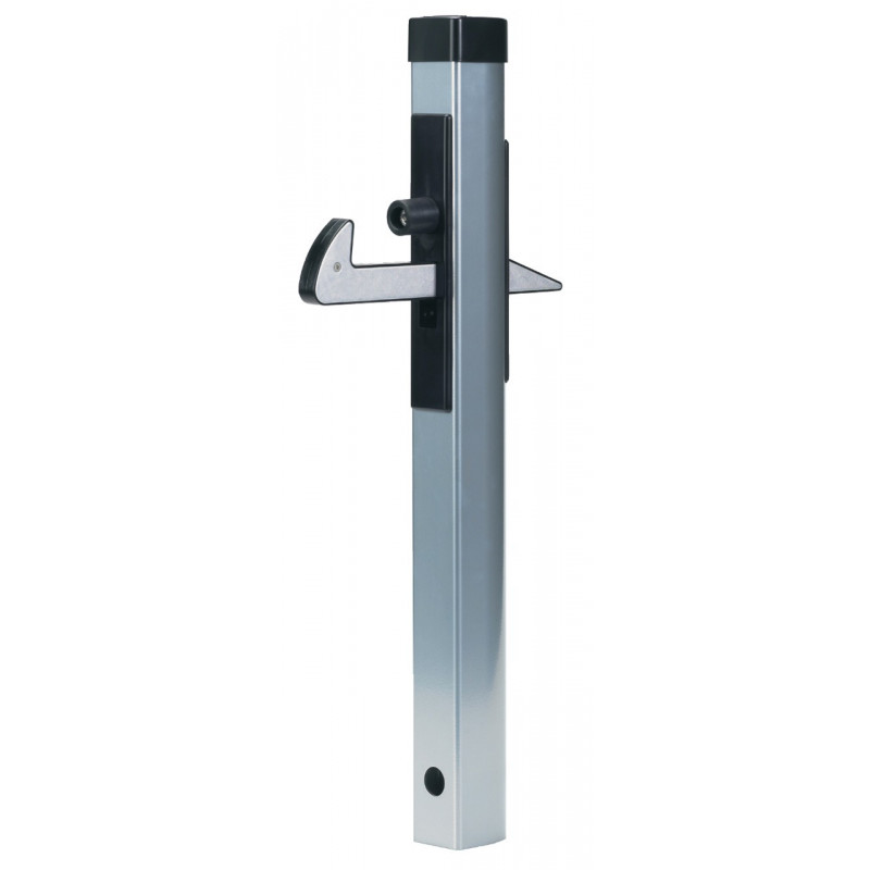 ARRÊT DE PORTILLON À CROCHET EN ALUMINIUM THERMOLAQUÉ ARGENT LOCINOX