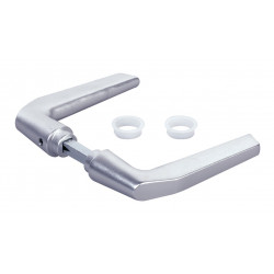 BÉQUILLE DOUBLE EN ALUMINIUM POUR SERRURES DE PORTAIL, CARRÉ 8 X 60 MM