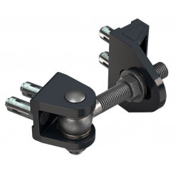 CHARNIÈRE À VISSER BOLTON HD4D 16 MM QUICK-FIX NOIR RAL 9005