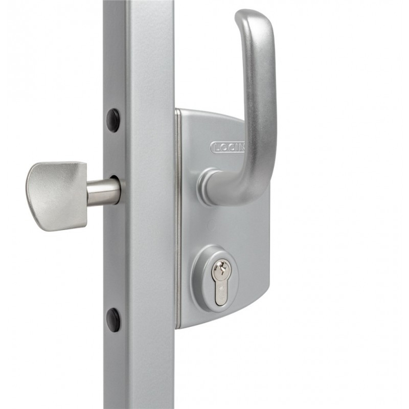 SERRURE COULISSANTE POUR PORTAIL LOCINOX