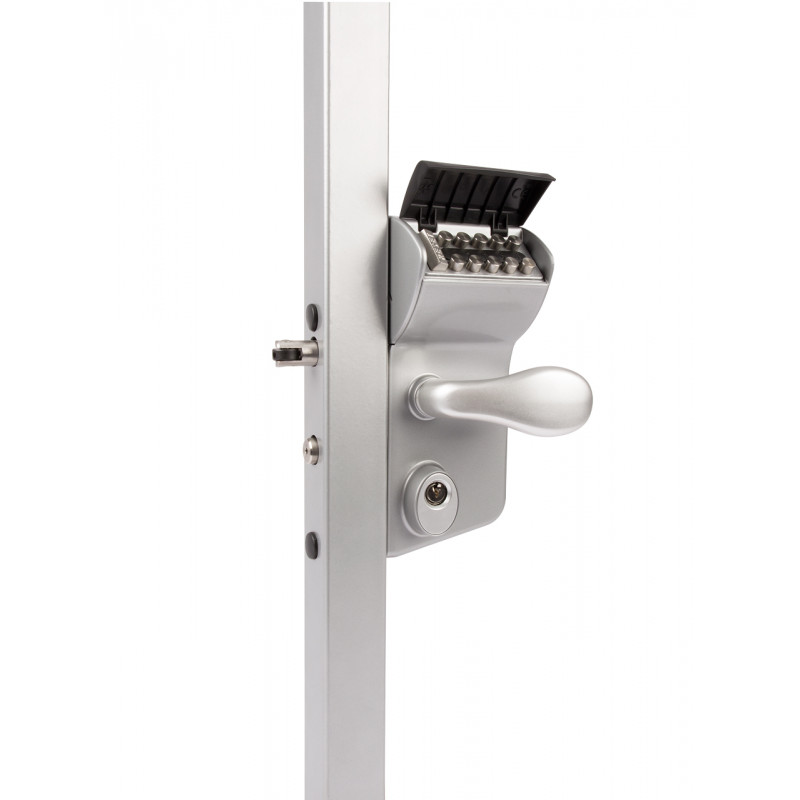 SERRURE DE PORTAIL LOCINOX VINCI & LEONARDO FINITION ARGENT