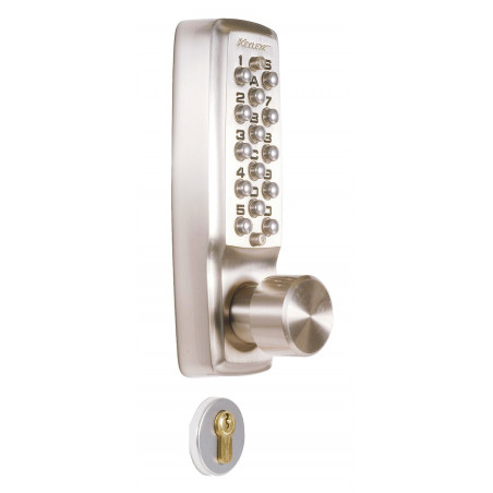 ENSEMBLE DE SERRURES KEYLEX LOKOD SÉRIE 2000 FINITION NICKEL SATINÉ