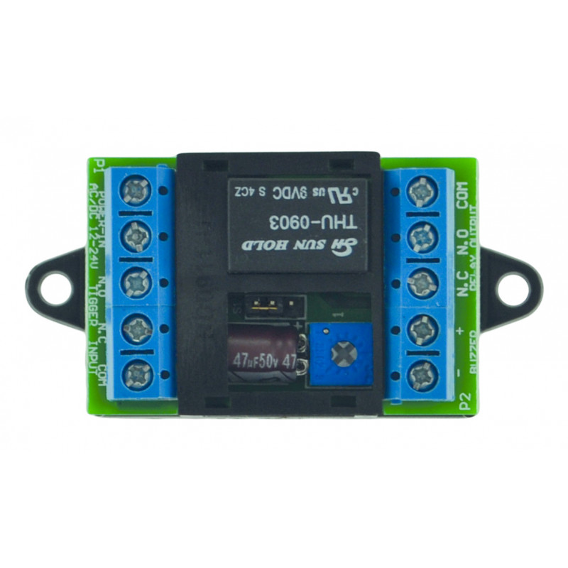MODULE DE TEMPORISATION UNIVERSEL IZYX TM200 12/24V AC/DC AVEC COMMANDE NO/NF