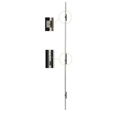 SERRURE MULTIPOINTS PERFORMA ISEO AVEC TÊTIÈRE PLATE