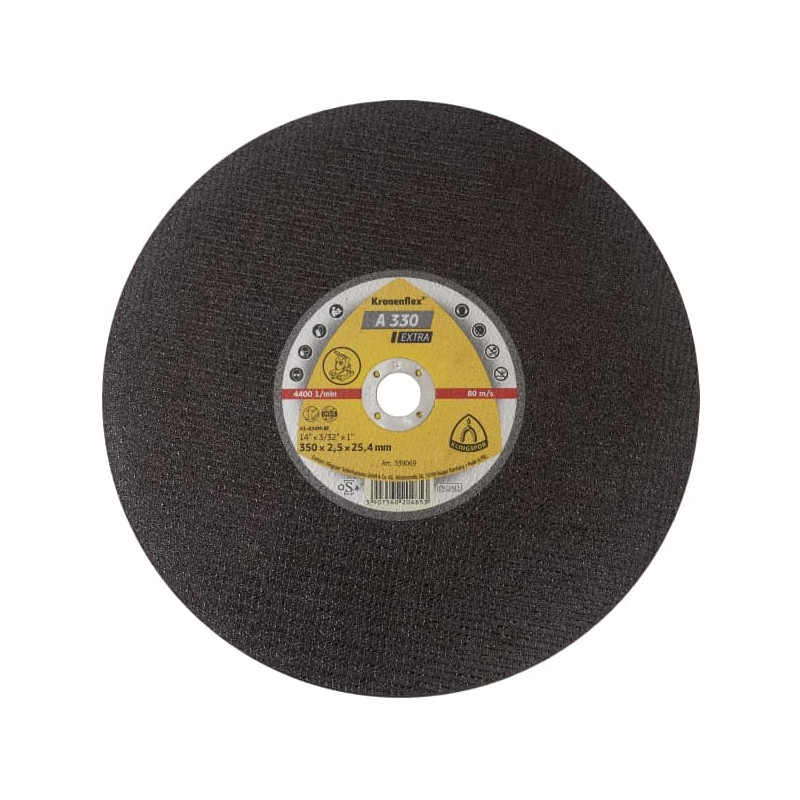 DISQUE À TRONÇONNER ACIER PLAT KLINGSPOR KRONENFLEX A 330 EXTRA 305 X 2,5 X 25,4 MM