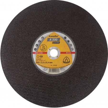 DISQUE À TRONÇONNER PLAT ACIER KRONENFLEX KLINGSPOR A330 EXTRA 356X2,5X25,4 MM