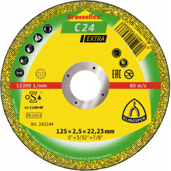 DISQUE TRONÇONNEUR MATÉRIAUX PLAT KRONENFLEX KLINGSPOR C24 EXTRA