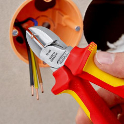 PINCE COUPANTE DE COTE 160MM ISOLEE KNIPEX 70 06 160