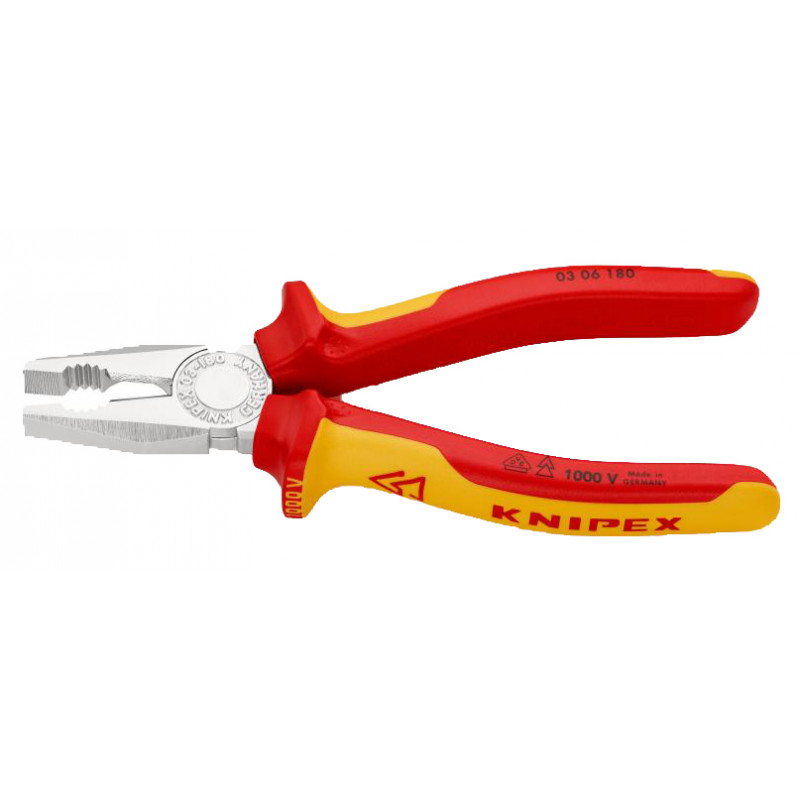 PINCE UNIVERSELLE KNIPEX 1000 V - MODÈLE 03 06 180