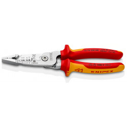 PINCE MULTIFONCTION KNIPEX ISOLÉE 1000V AVEC RESSORT ET POIGNÉE ERGONOMIQUE 5 EN 1 - MODÈLE 13 76 200 ME