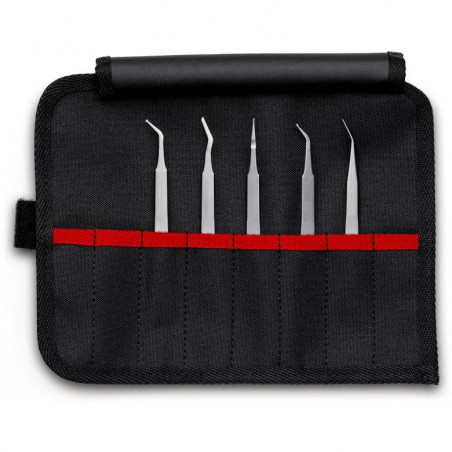ENSEMBLE DE 5 BRUCELLES DE PRÉCISION KNIPEX CMS - MODÈLE 92 00 03