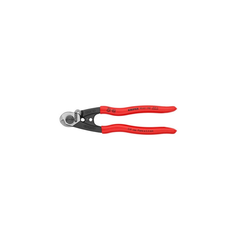 COUPE-CÂBLES KNIPEX 95 61 190 EN ACIER FORGÉ