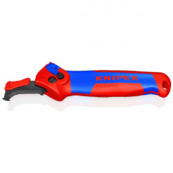 COUTEAU À DÉGAINER KNIPEX AVEC SABOT DE GUIDAGE 145 MM