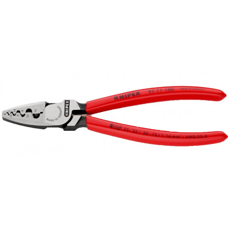 PINCE À SERTIR KNIPEX POUR EMBOUTS MÉTALLIQUES - MODÈLE 97 71 180
