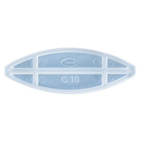 LAMELLES TRANSPARENTES C10, BOÎTE DE 300 UNITÉS