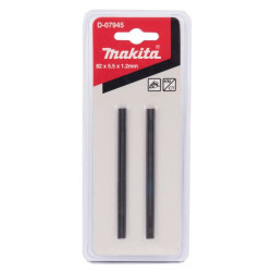 JEU DE 2 PLAQUETTES RÉVERSIBLES CARBURE DE TUNGSTÈNE 82 MM POUR RABOTS