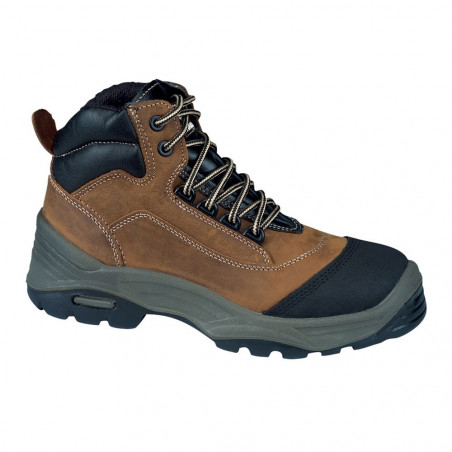 CHAUSSURES DE SÉCURITÉ HAUTES SOLANO S3 SRC CI LEMAITRE SÉCURITÉ EN CUIR SOLNS30BF T45