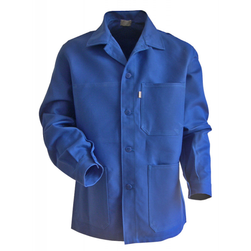 VESTE DE CUISINIER PLANTOIR LMA LEBEURRE BLEU BUGATTI 100% COTON AVEC BOUTONS 200241