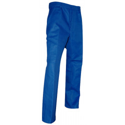 PANTALON DE TRAVAIL BLEU BUGATTI CLOU LMA LEBEURRE 100 % COTON AVEC BRAGUETTE À BOUTONS 100141
