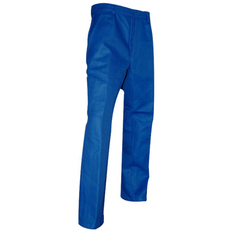 PANTALON DE TRAVAIL BLEU BUGATTI CLOU LMA LEBEURRE 100 % COTON AVEC BRAGUETTE À BOUTONS 100141