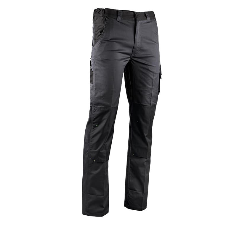 PANTALON STRETCH BICOLORE LMA AVEC POCHES GENOUILLÈRES