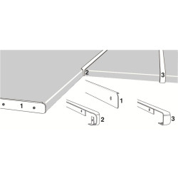PROFILÉ DE FINITION NORDLINGER POUR PLAN DE TRAVAIL - MODÈLE 6801 PROFILÉ DE FINITION NORDLINGER POUR PLAN DE TRAVAIL - MODÈLE 6801