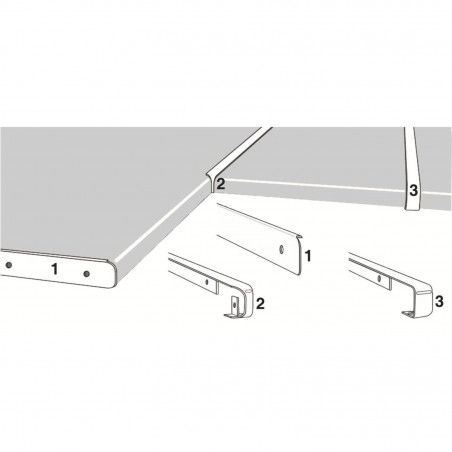PROFILÉ DE FINITION NORDLINGER POUR PLAN DE TRAVAIL - MODÈLE 6801