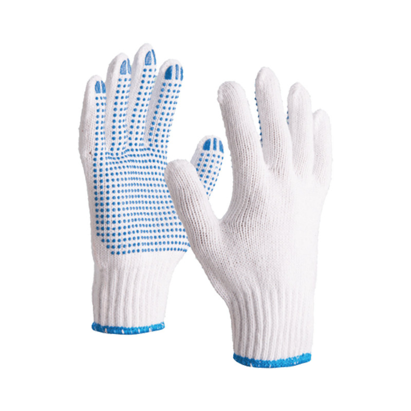 GANT TRICOTÉ EN POLYCOTON PICOT PVC