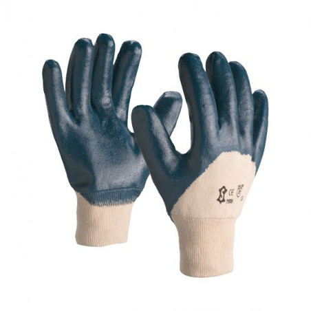 GANTS EN COTON JERSEY AVEC REVÊTEMENT NITRILE ET DOS RESPIRANT