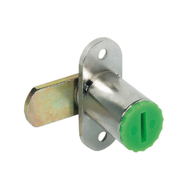 FERMETURE SYMO À PÊNE BATTANT SUR PLAQUE, LONGUEUR 22 MM