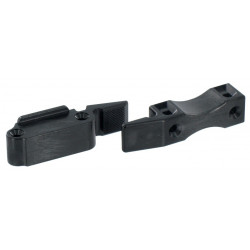 FERRURE D'ASSEMBLAGE NOIRE SANS REBORD LMC - MODÈLE FER1320NO