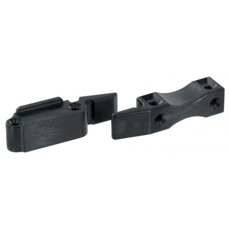 FERRURE D'ASSEMBLAGE NOIRE SANS REBORD LMC - MODÈLE FER1320NO
