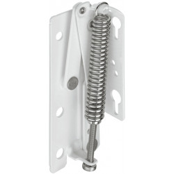 FERRURE DE RELEVAGE À RESSORT EN ACIER PLASTIFIÉ BLANC, FORCE 15 KG - MODÈLE 372.45