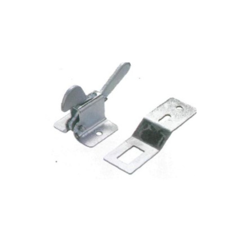 LOQUETEAU DE PLACARD COCOTTE EN ACIER ZINGUÉ VACHETTE - MODÈLE LOQCOTF05