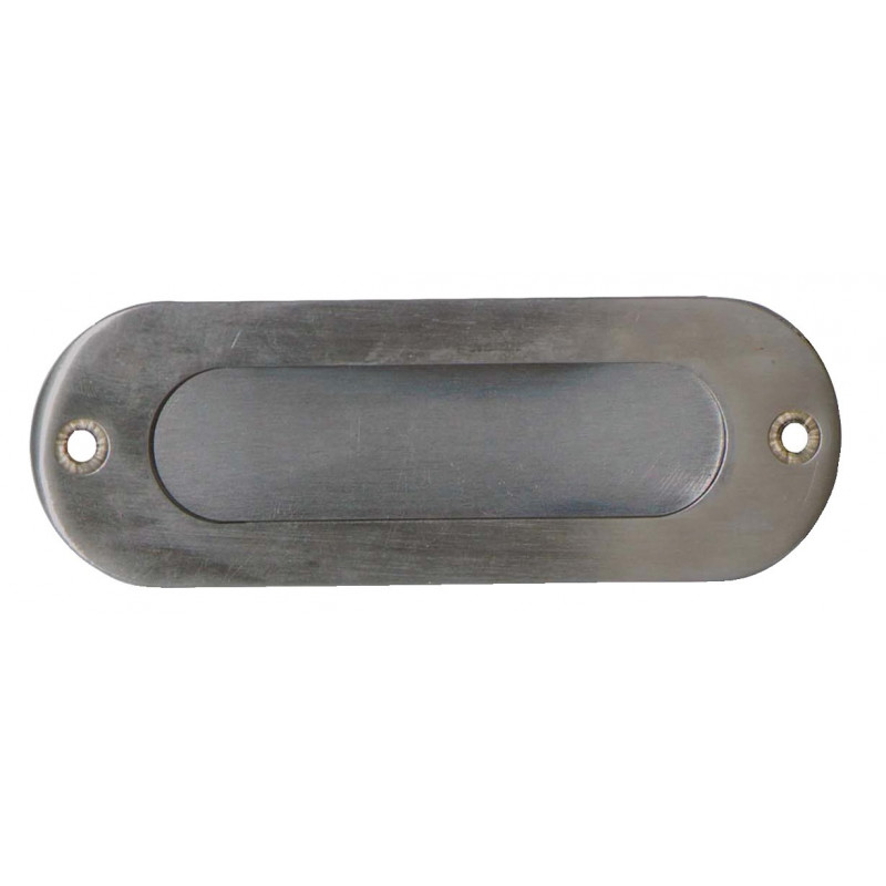 POIGNÉE CUVETTE ENCASTRABLE INOX OVALE - MODÈLE IN012NEW